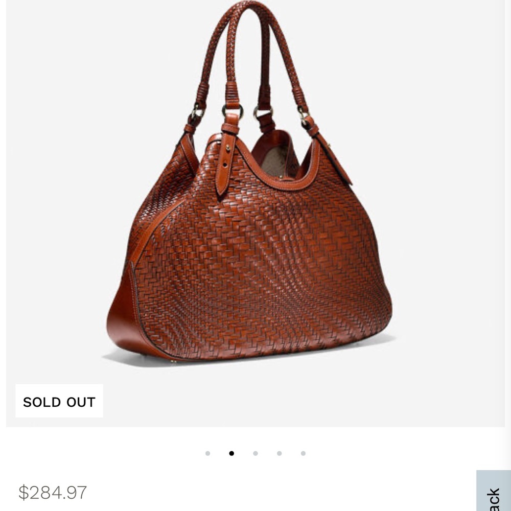 Cole Haan Genevieve Woven Leather Handbag - Picture 2 of 8
